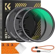 K&F Concept 58mm Circular Polarizing Filter & MC UV Protection Lens Filters Kit (2 pcs) with Lens Cap Cleaning Cloth, 28 Multi-Layer Coatings HD CPL/UV Filter Set for Camera Lens (Nano-X Series)