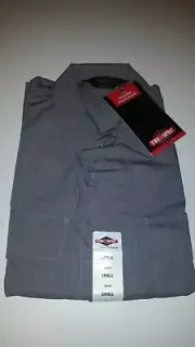 Tru Spec BDU Tatical Shirt Coat Long Sleeve Poly Cotton Rip Stop 4 Pocket Sz Sm