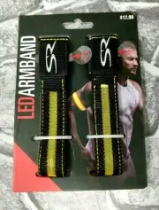 SOLARAY LED Leg Band / Arm Band Black and Yellow New Fast Free Shipping