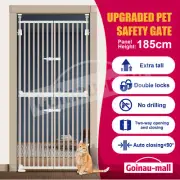 Pet Baby Safety Gate Dog Cat Security Stair Barrier Extra Tall Fence Door