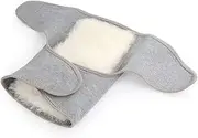 2pcs Ergonomic Support Sleeves Thickened Wool Kneecap for Sports Gray Warm Compression Pads for Running Cycling and All Exercises