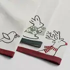 Crate&Barrel Dish Towels Arctic Friends S/3 Organic Cotton By Joan Anderson NWTS