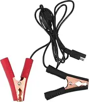 CVUTOVO Sae Connector Alligator Clip Extension Cable for Battery Charging Durable Quick Disconnect Cord for Cars Motorcycles and Solar Panels with Reliable Clips