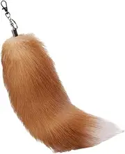 [Generic] Faux Tail Key Chain | Creative Unique Tail Key Chain Fox Tail,Novel Stylish Bag Charm Pendant Animal Tail Keychain for Keys Backpacks