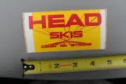 HEAD Skis Comin' On Strong Yellow Red 70's OG SNB7a Vintage Snowboarding STICKER