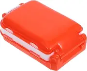 KOMBIUDA Pill Box Casemate Detachable Medicine Organizers and Storage Compact Case Portable Medicine Organizer Small Organizer Household Medicine Organizer Portable Medicine Case Pp Orange