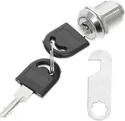 LALAFINA 4Pcs Secure File Drawer Lock for Cabinets and Office Easy Installation High Privacy for Documents Suitable for Desks and Rv Doors