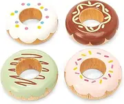 Le Toy Van Pretend Play Doughnuts - Wooden Tea Party Toy for Children, Toddlers & Babies