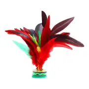 2 Pcs Feathers Shuttlecock Colorful Chinese Jianzi Foot Sports Toy Game