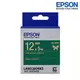 EPSON LK-4GKK 綠底金字 標籤帶 緞帶系列 (寬度12mm) 標籤 S654447