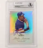 Andre Dawson signed 2012 Topps Tribute #15 card Beckett BGS BAS 10 auto