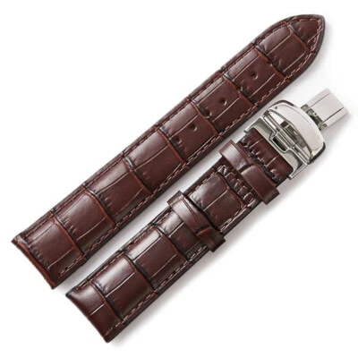 20mm Italian Leather Alligator Embossed Watch Band Strap For RAYMOND WEIL GENEVE