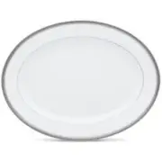 Noritake Charlotta Platinum Oval Platter 14"