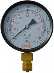 100mm 1 Bar Side Entry Manometer Pressure Gauge M20x1,5 + 1/2" BSP Reduction