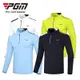 Pgm 高爾夫時尚翻領拉鍊設計薄款長袖男士 polo 衫高品質柔軟舒適 T 恤運動服 YF492