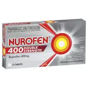 Nurofen Double Strength 400g Ibuprofen 12 Tablets
