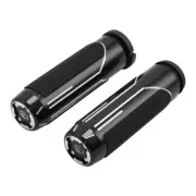 HARLEY GLOSS BLACK 1" FIREMAN GRIPS FOR "TBW" APPLICATIONS '08-UP