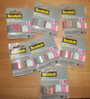 7 new rolls of SCOTCH Expressions tape crafting scrapbook crafts design 300"