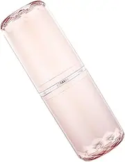 BATHVEVE 1Pc Portable Travel Toothpaste Cup Transparent Multi Functional Toothbrush Holder for Bathroom Camping and Travel Elegant Wash Cup for and Organization