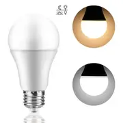 AC85-265V 7W E27 Dusk to Dawn Auto ON/OFF LED Sensor Globe Light Bulb for Home Porch Hallway 15219 PURE WHITE