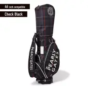 PEARLY GATES ERIKA HARA SPECIAL COLLECTION CHECK Series Caddy Bag Black Golf New