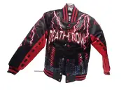 Headgear Classics Death Row Lightening Satin Bomber Jacket-Youth Small