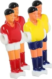 POPETPOP Replacement Soccer Player Figures for Foosball Table Football Games Durable Foosball Supplies with Bright Colors Fits Standard Rods for Tabletop Football Accessories