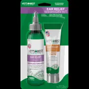 Vets Best Ear Relief Wash And Dry Kit For Dogs