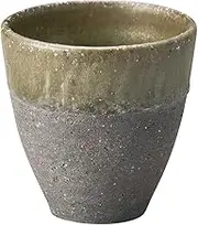 Marui Seiyo Shigaraki Ware 3-4501 Hechimon Tea Cup, Capacity Approx. 7.8 fl oz (220 ml), Vidro Carbonized Brown, Brown