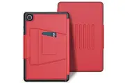 WASSUP Samsung Galaxy Tab A7 10.4 inch Case Smart Magnetic Auto Sleep Cover with Card Holder & Multi-Angle Bracket-Red