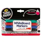 4pc Crayola Take Note! Fine Line White Board Markers Kids/Children Stationery 1+