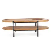 dBodhi Coco Oval Two Tier Coffee Table with Tray