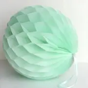 Mint Green Paper Honeycomb Ball