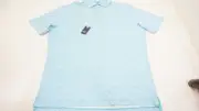 NEW Johnnie-O Golf Howie Polo Mens Size Medium Peacock Regular 975E 01209554