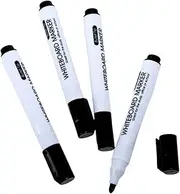 Leona Co Dry Erase Markers Bulk, 12 Pack Black Whiteboard Markers, Low Odor Dry Erase Markers for School Office Home