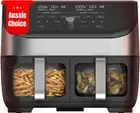 Vortex Plus Clearcook 8L Dual Air Fryer Stainless Steel 6-in-1 Programs 1700W