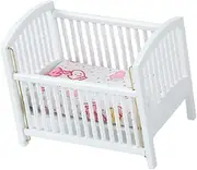 1:12 Scale Dollhouse Baby Bed for Gift Landscape Decorations Handcraft