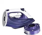 2400W Cordless Steam Iron for Clothes, Rechargeable Electric Steam Iron with Ceramic Soleplate Steam Control Anti-Drip Steam Iron,Au Plug