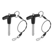 2Pcs T Handle Lock Pins, 6mm x 30mm Stainless Steel Button Quick Release Pin