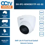 Dahua 8CH 8MP IPC-HDW2831TP-AS-S2 2.8mm Starlight Built-in Mic IP CCTV Camera