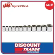 Ingersoll Rand 1/2” 12 Piece Shallow Socket Set SAE 12 Point In Storage Case