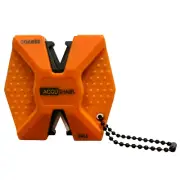 AccuSharp 2-Step Carbide Ceramic Knife Sharpener Orange Proper Angles Every Time
