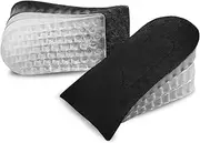 [FOOTINSOLE.COM] Heel Lift Inserts - Boosting Style with Detachable 3-Layer Inserts: Step into Elevated Comfort with Height Increase Insoles, Invisible Heel Lifts, and Gel Cushioning for Men and Women (1 Pair)
