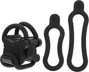 PAMINGONO 1 Set Bike Flashlight Holder Clip Rotatable Cycling Flashlight Mount for Handlebar Durable and Practical Bike Light Stand Stable Design Prevents Sliding and Scratching