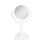 Zadro Max Bright Lighted Makeup Mirror w/ Magnification & Storage Tray
