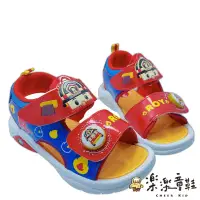 在飛比找博客來優惠-台灣製救援小隊電燈涼鞋-紅色 (P078-2) 女童鞋 男童