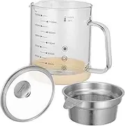 Fat Separator Strainer Container Multi Function Oil Jug for Juicing Grease Storage Filtration Kitchen Gadget