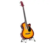 Karrera 4 String Acoustic Bass Guitar Electric Pickup Band Equaliser Sunburst