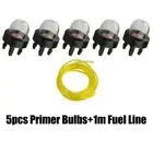 Long lasting 1M Fuel Line and 5 Primer Bulb Set for Whipper Snipper For