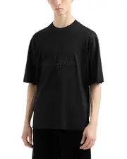 Emporio Armani Rhinestone Embellished Logo Tee